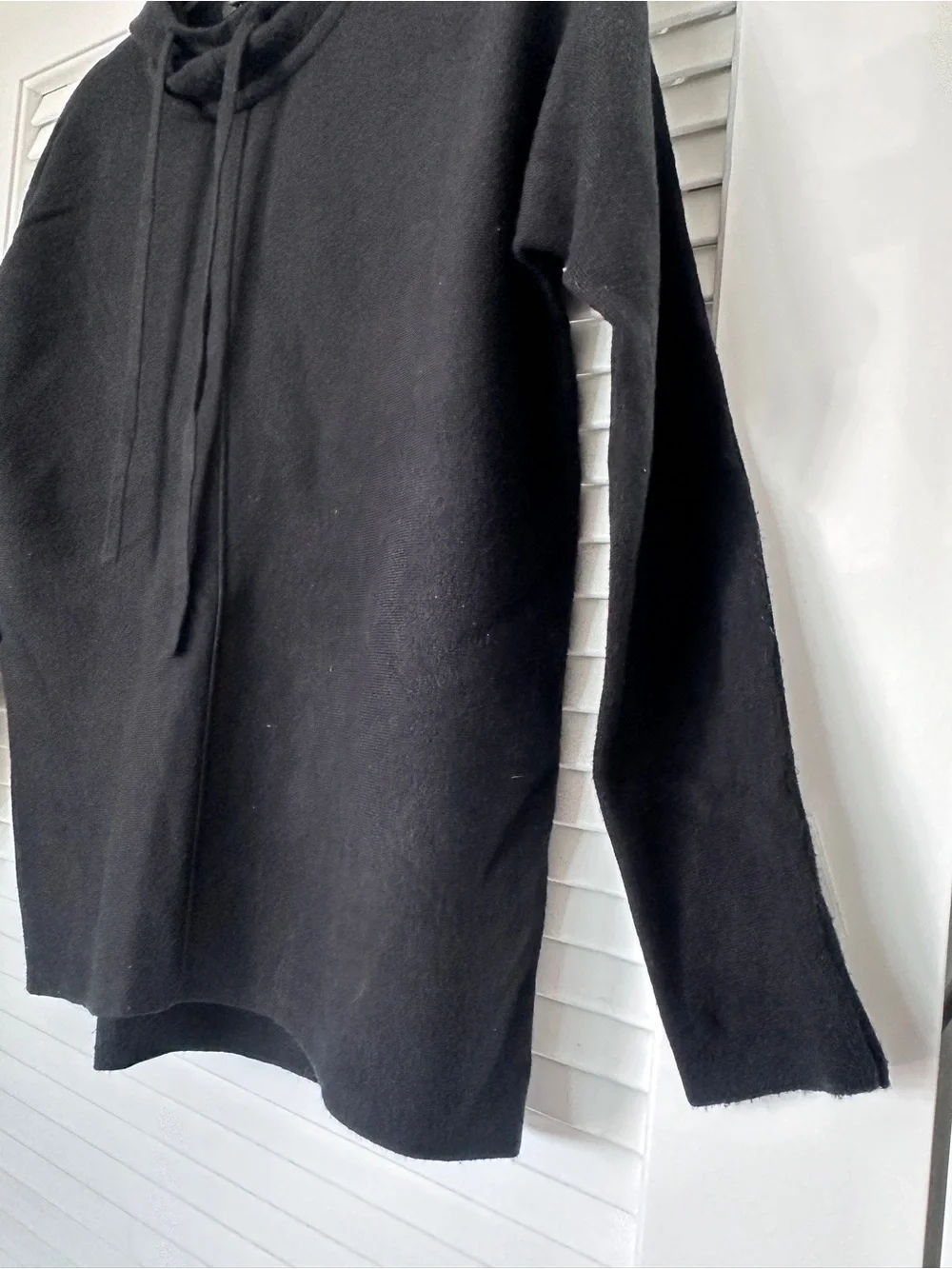 Banana Republic Men’s Black Hooded Sweater Knit Pullover Size M